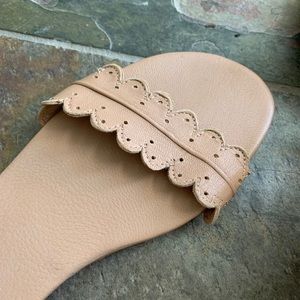 ELF handmade nude leather sandals, size 9 BNWT